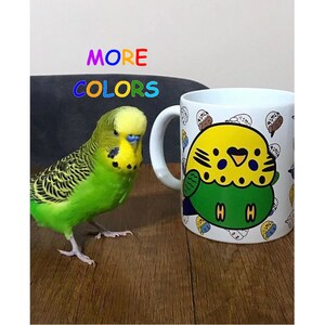 My Bird Friend Budgie Mug Gift Parakeet Budgerigar Birds Ceramic