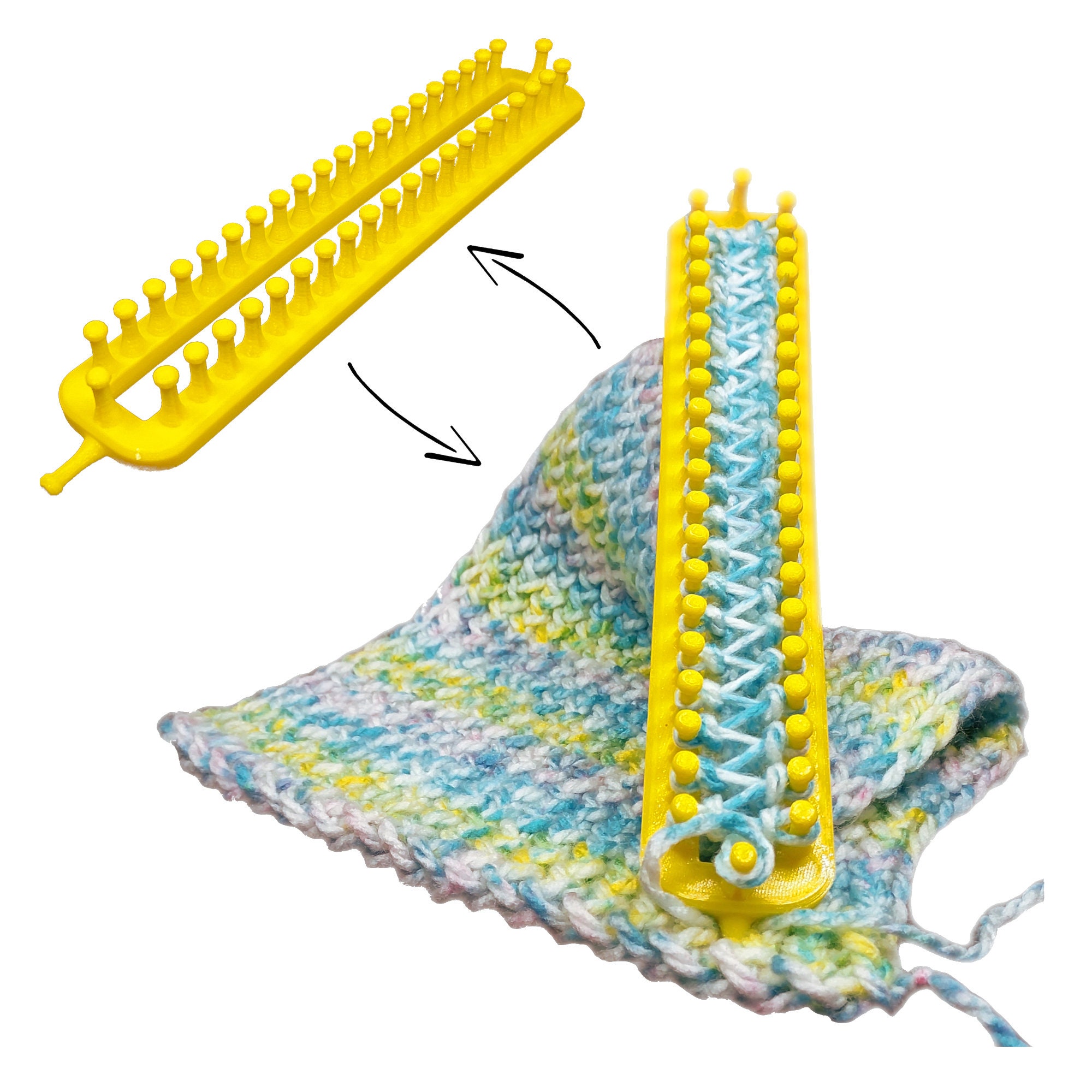 2 pcs Knitting Loom Kit Socks Wristlet Knit Weave Knitting Board