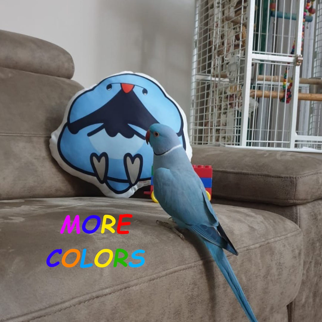 Pluche Indiase ringnek, kussen alexandrijn parkiet, kussen, vogel
