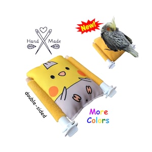 Bird Snuggle Perch Bed, Sleepy Hut, Parrot Bird Pillow, Bird Bedding, Parakeet Plush Bed Cave Cage Cozy Cushion