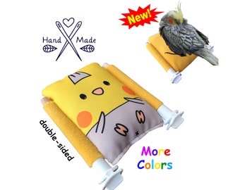 Bird Snuggle Perch Bed, Sleepy Hut, Parrot Bird Pillow, Bird Bedding, Parakeet Plush Bed Cave Cage Cozy Cushion