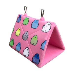 Forpus Coelestis, Pacific Parrotlet Snuggle Hut, Sleepy Hut, Bird Tent, Bird Bedding, Parakeet Plush Hut Hammock Cave Cage Cozy Hut image 5