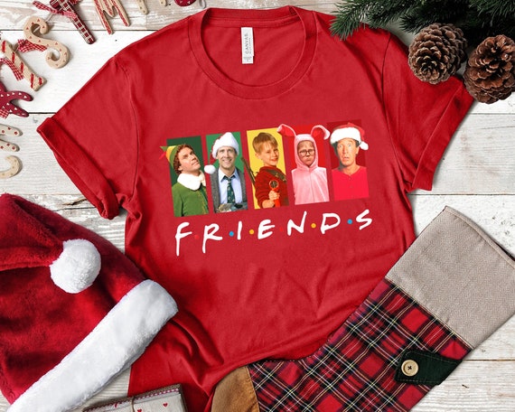 Gift for Wife Christmas Friends Tshirt Fun Grinch Santa Ralphie Cousin Eddie Kevin Clark Griswold Christmas Story