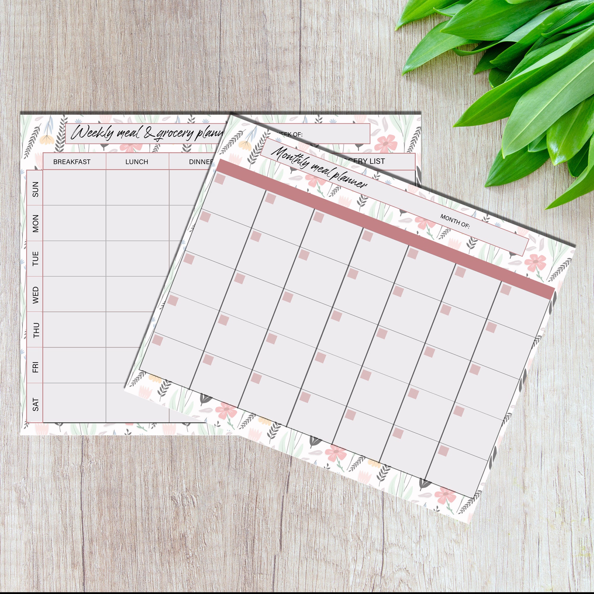 meal planner printable grocery list shopping food list etsy