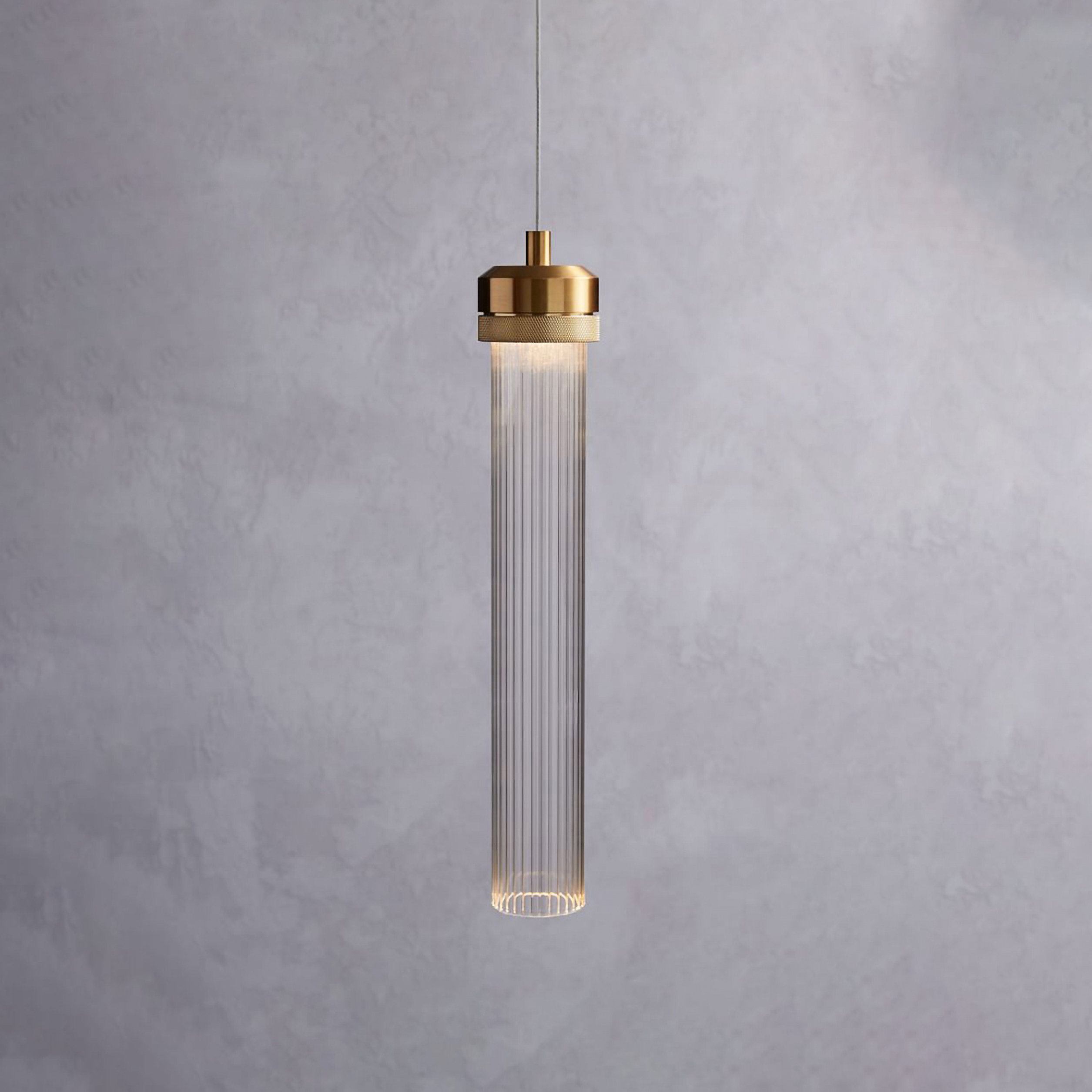 Glass Pendant Light Fixture with LED Etsy