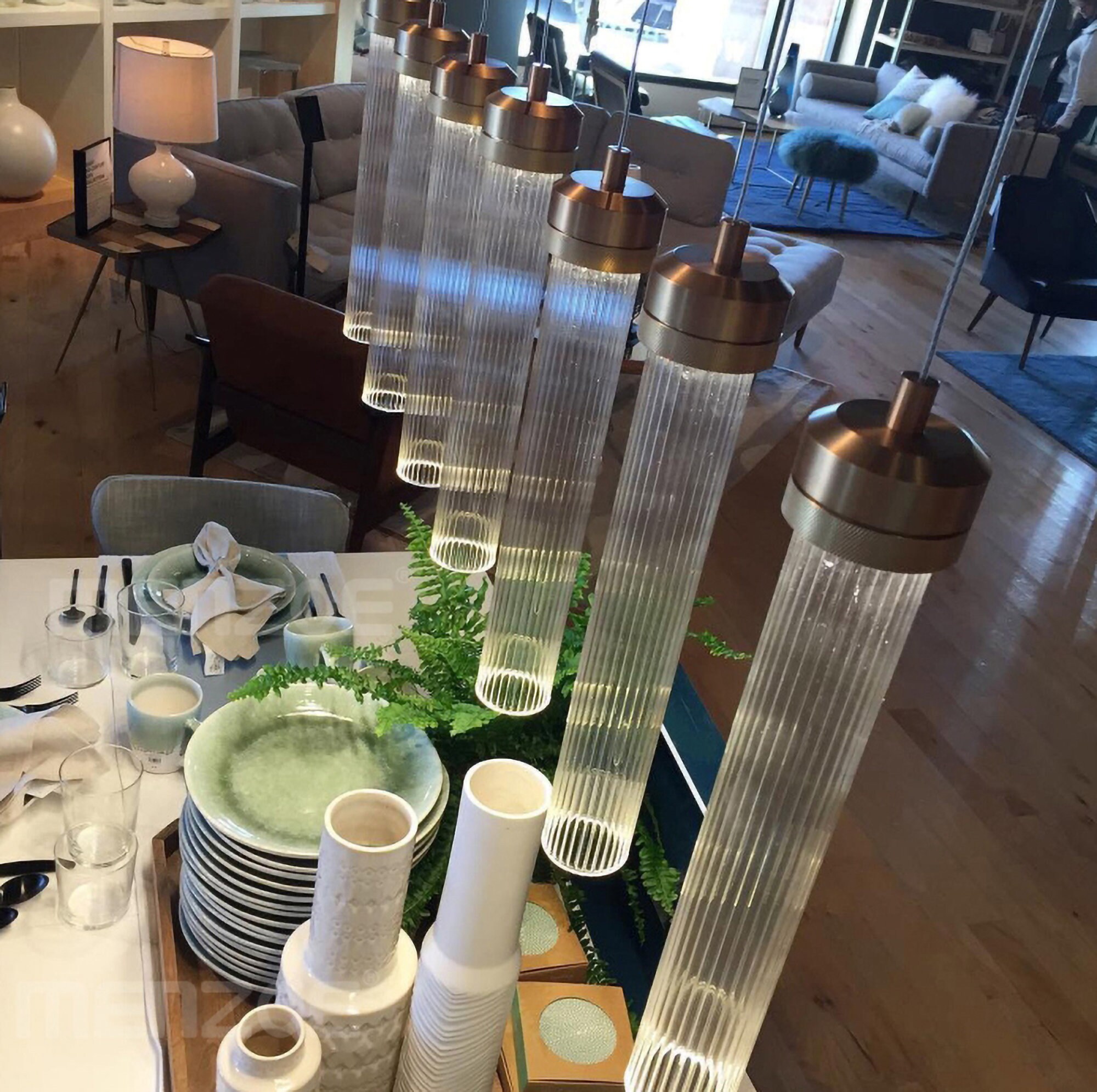 Glass Pendant Light Fixture with LED Etsy