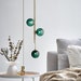 Post modern minimalist pendant lights, glass chandeliers, bedroom, bedside pendant light 