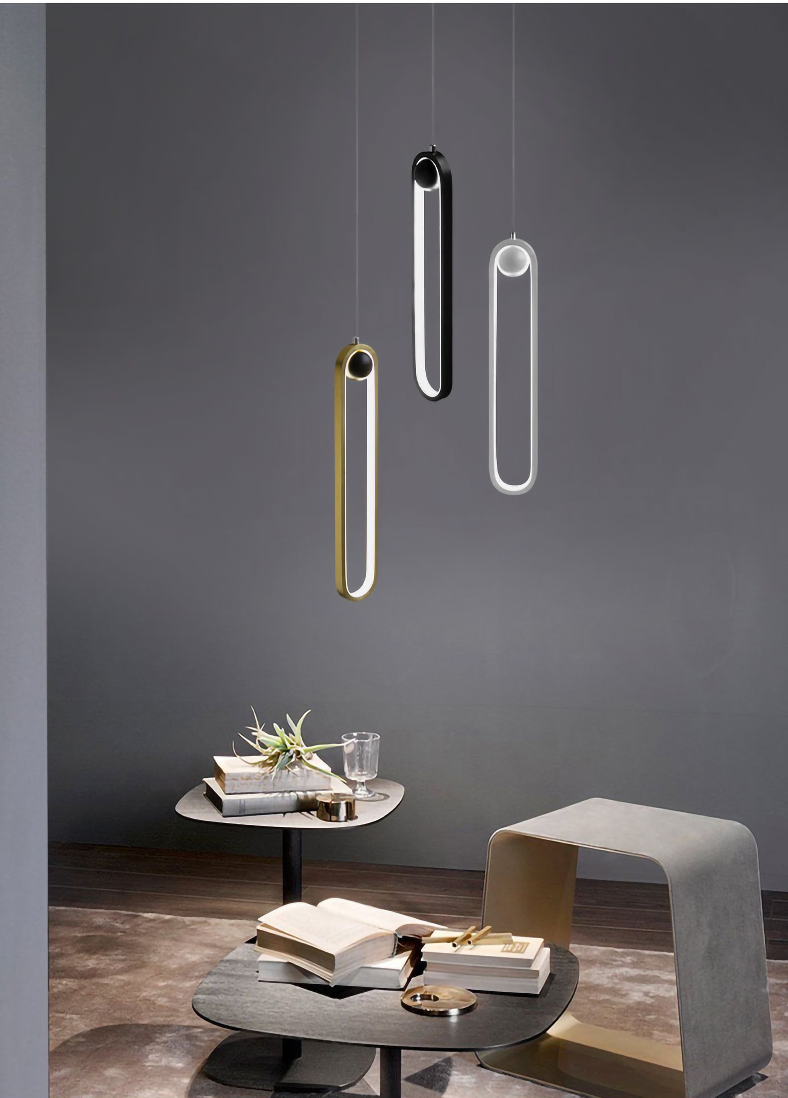 Luz colgante vertical lámpara de mesa de barra de candelabro Etsy