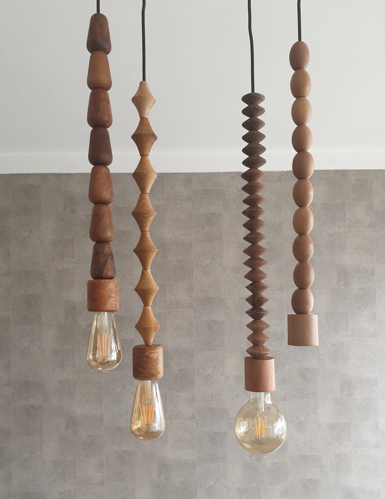 Hanging Combinations of Walnut Pendant Light. Etsy