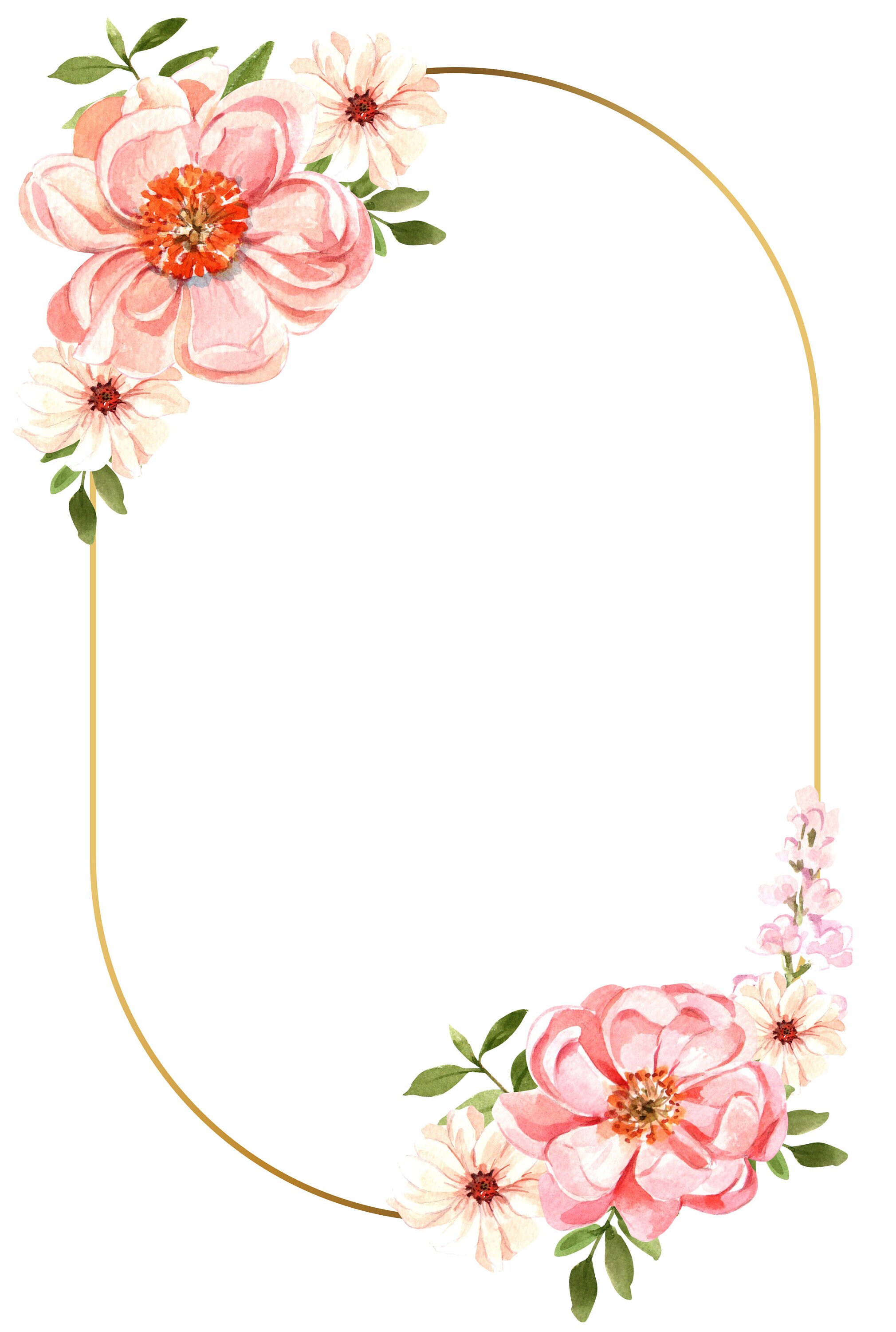 Watercolor Spring Wreath Floral Wreath PNG compatible | Etsy