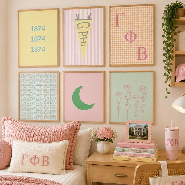 Gamma Phi Beta Wall Prints