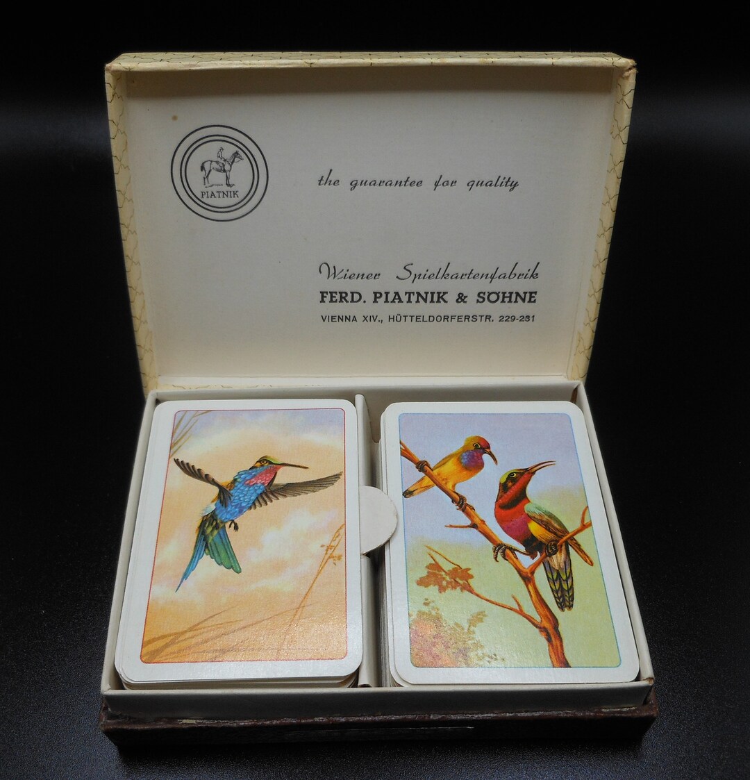 Ancien Jeu De 52 Cartes Miniatures Piatnik Austria - Occasion Bon état