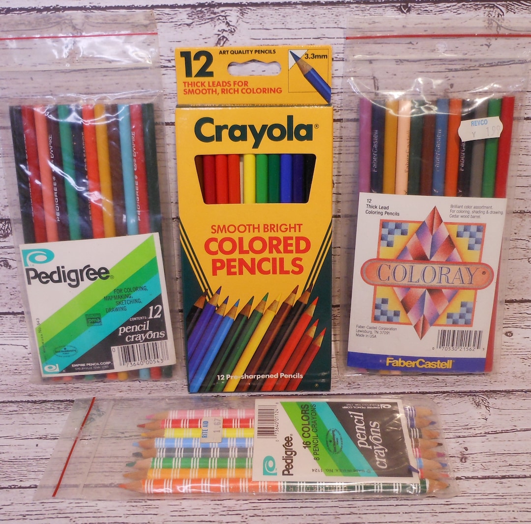 Colored Pencils by Crayola Pedigree &faber Castellcoloray Etsy