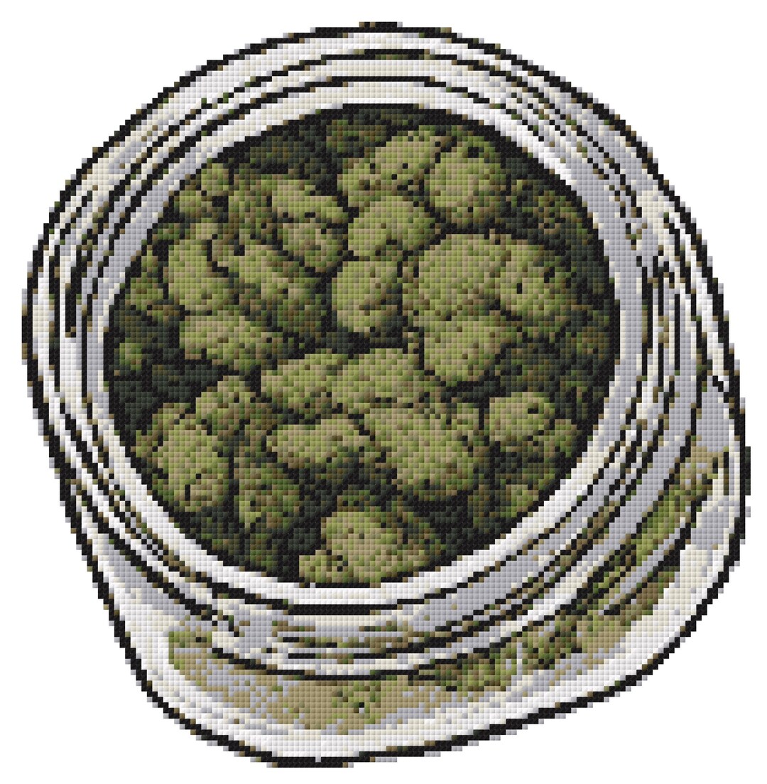 Jar O Weed Cross Stitch Pattern Etsy