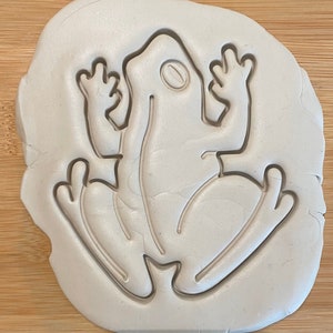 Frog Cookie Cutter with detail