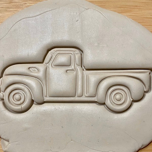 Vintage Truck Cookie Cutter with detail