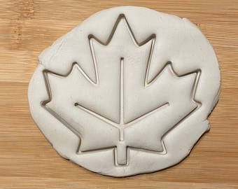 Maple Leaf Cookie Cutter with detail
