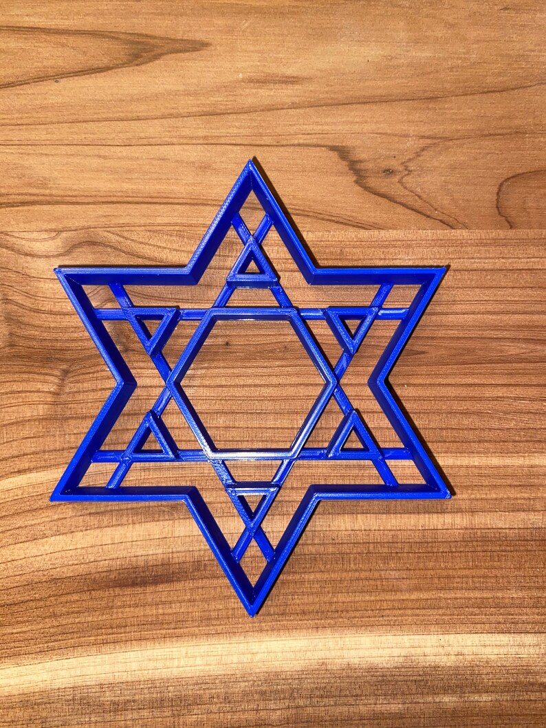 Star of David Cookie Cutter With Detail | Etsy