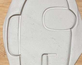 Crewmate Cookie Cutter with detail