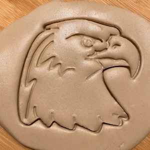 Bald Eagle Head Cookie Cutter with detail