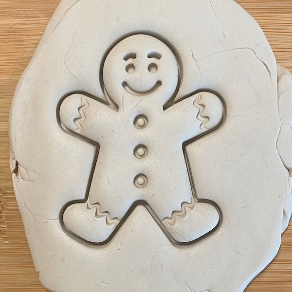 Gingerbread Boy Cookie Cutter with detail