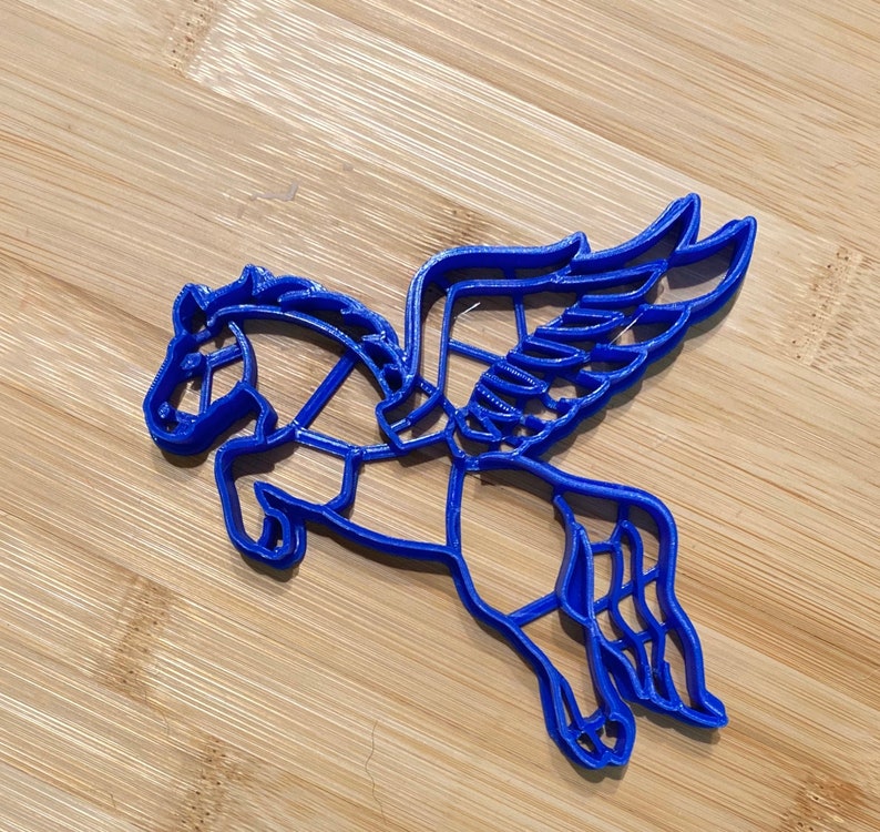 Pegasus Cookie Cutter With Detail Etsy