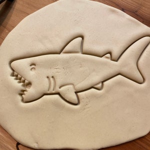 Shark Cookie Cutter with detail