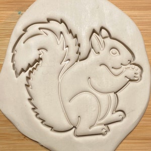 Squirrel  Cookie Cutter with detail