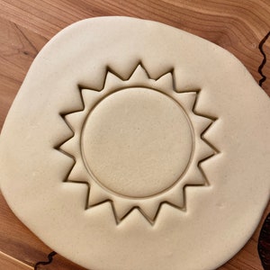 Sun Cookie Cutter with detail