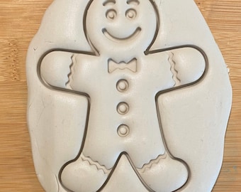 Gingerbread Man Cookie Cutter with detail