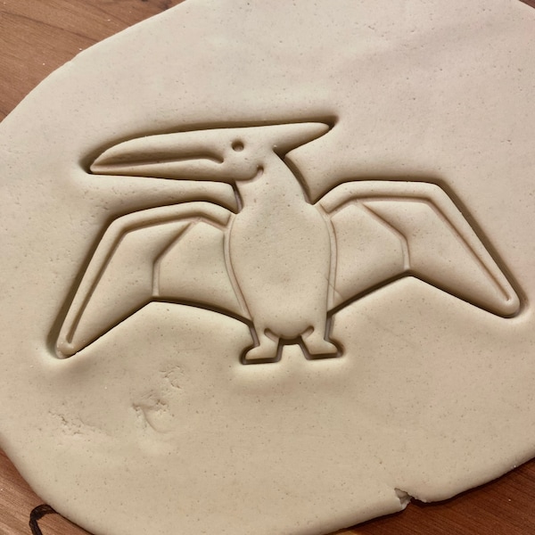 Pterodactyl Cookie Cutter with detail