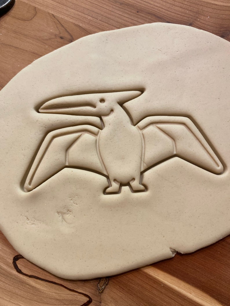 Pterodactyl Cookie Cutter with detail