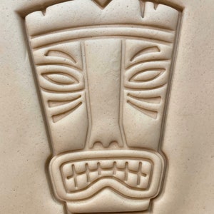 Tiki Cookie Cutter with detail
