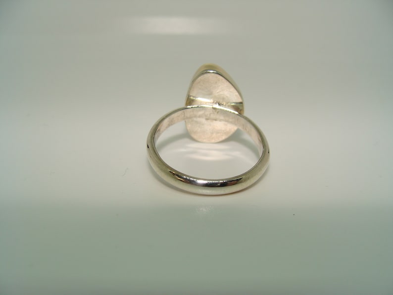 Sterling Silver and 14kt Gold Fire agate ring