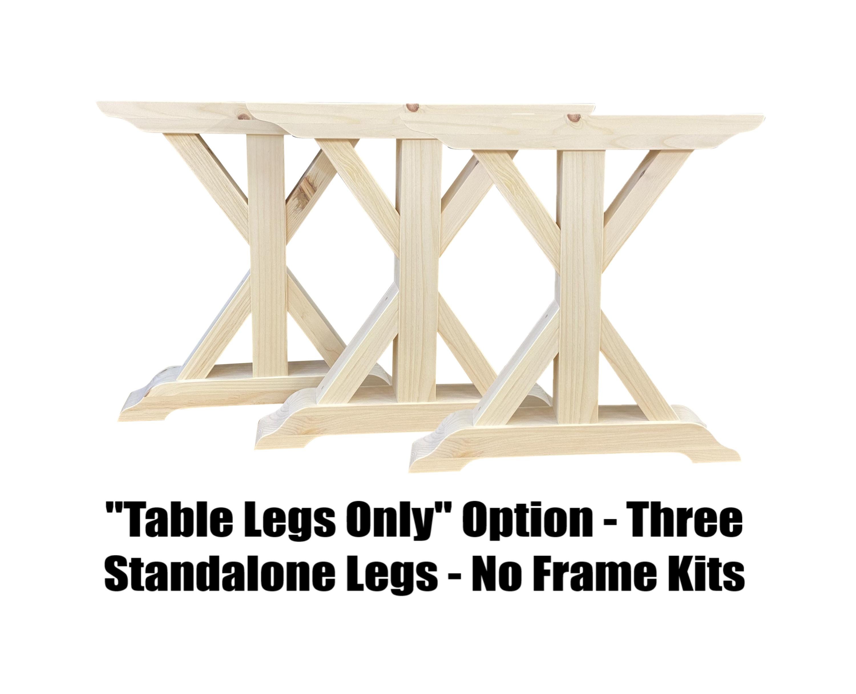 Triple Leg Seamless Trestle Table Frame, Free Shipping, Set of Three ...