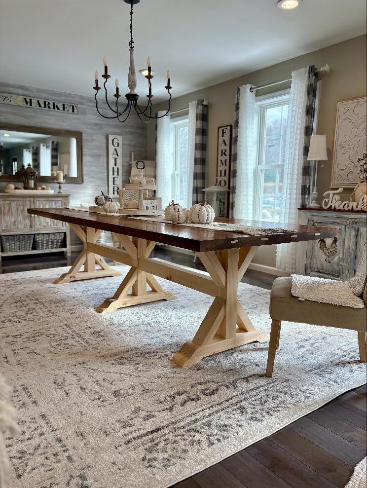 Triple Leg Seamless Trestle Table Frame, Free Shipping, Set of Three ...
