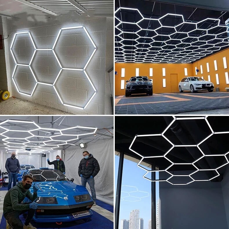 Hexa Led Honeycomb Light Fixture Single Dimmable Hexa Led Honeycomb Light Fixture, Hexagon Light Fixture
