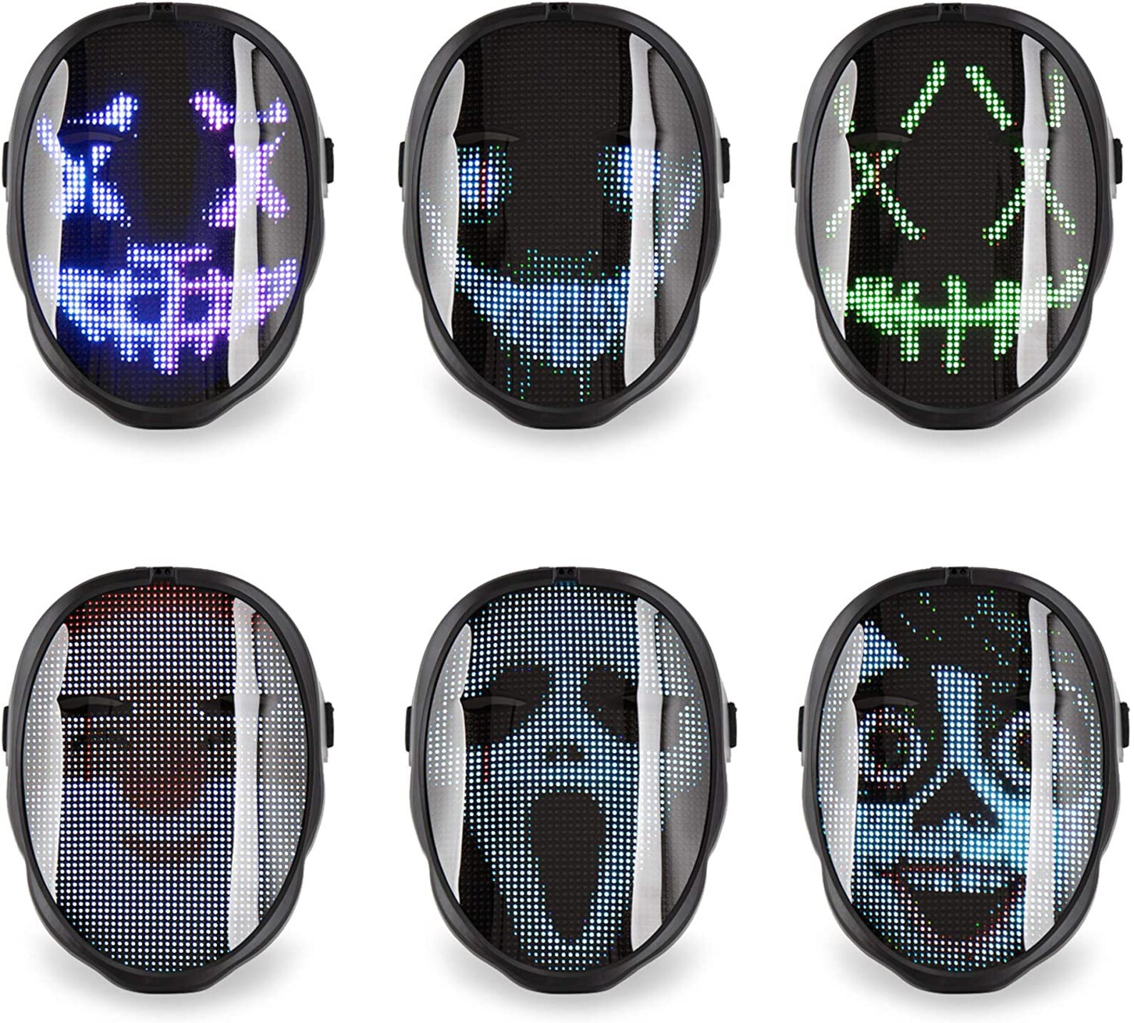 Animated LED Mask Full Face LED Mask App Controlled Etsy