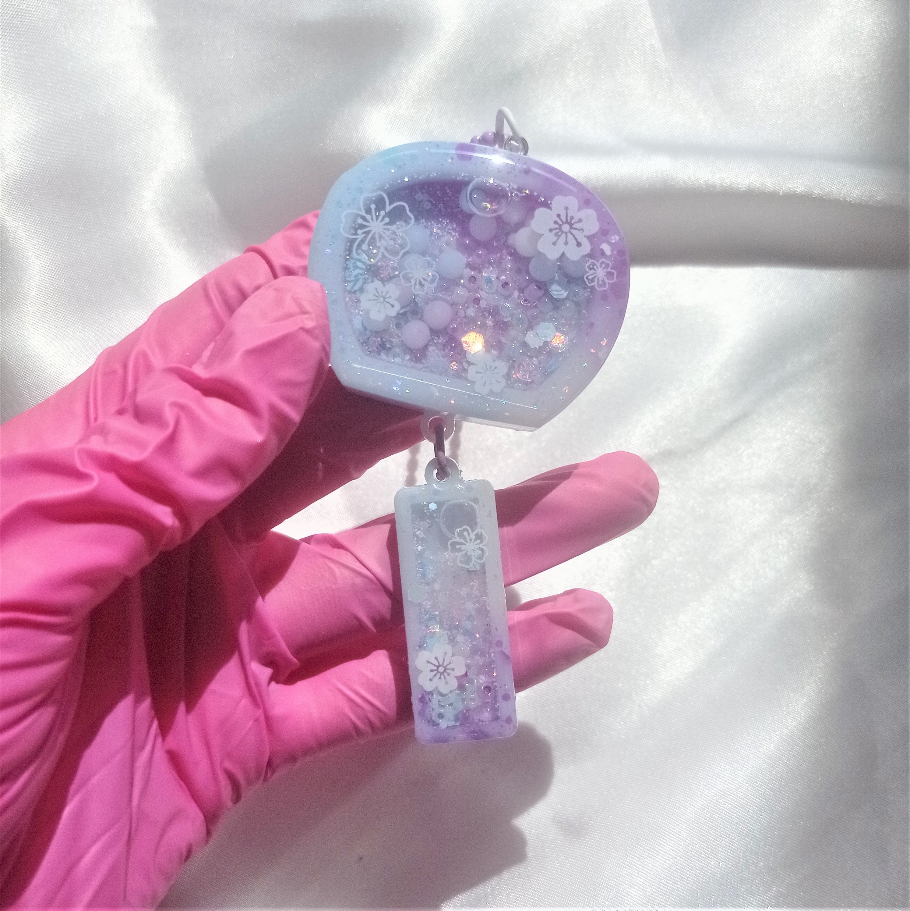 Furin Resin Shaker Keychain, Japanese Wind Chime Shaker Keyring - Etsy