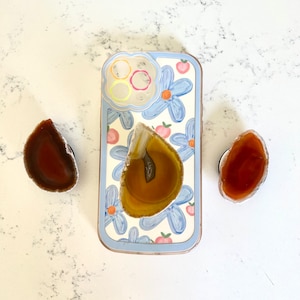 Red Agate Phone Grips