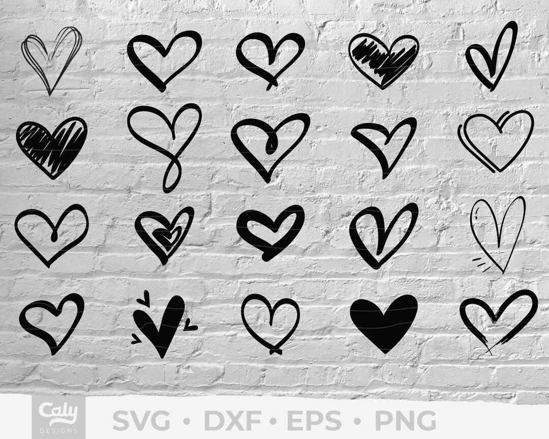 Heart SVG Bundle, Hearts, Love, Valentine Days, Heart Cut Files for ...