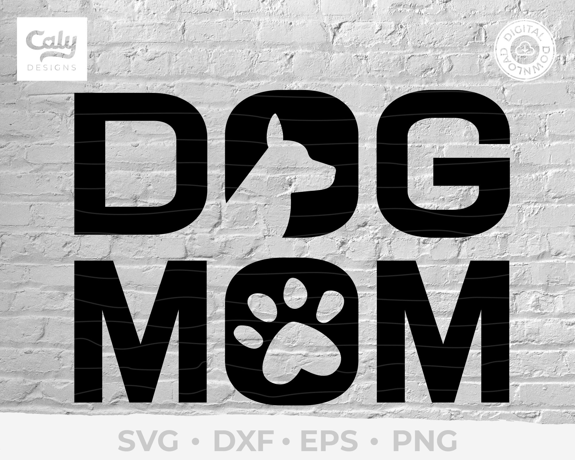Download Dog Mom Svg Dog Mama Vector Dog Clipart Pawsitive Svg Etsy