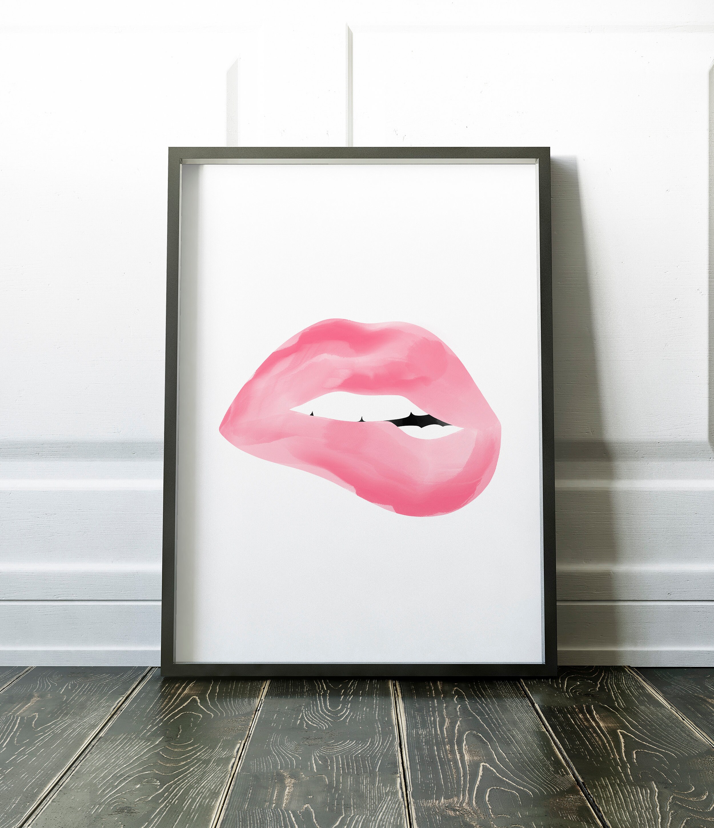 Lips Wall Art Lips Printable Lips Painting Lips Poster Etsy