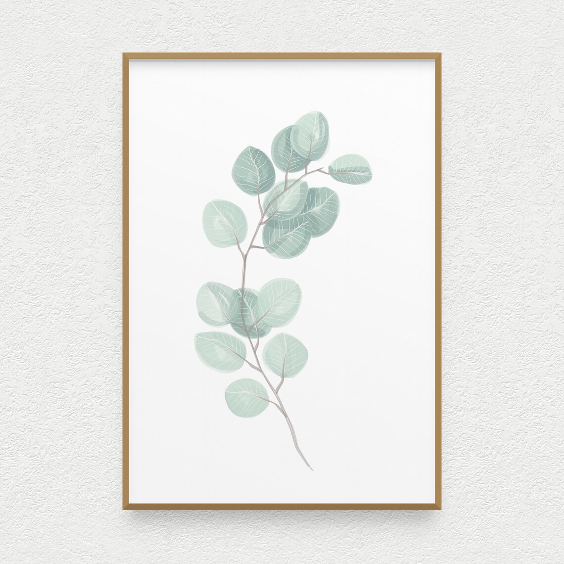 Eucalyptus Print Eucalyptus Wall Art Kitchen Decor Modern Etsy