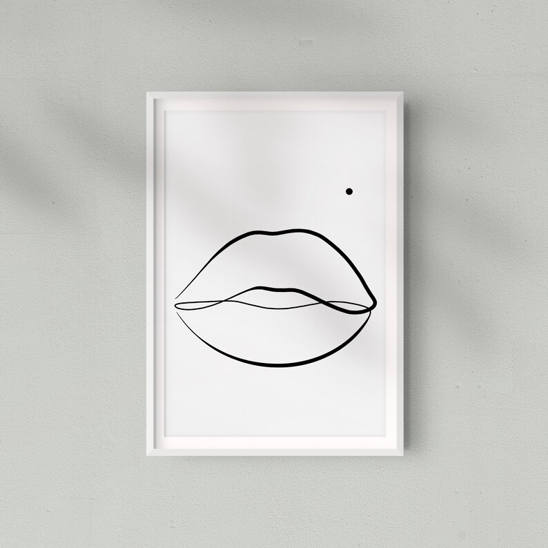 Lips Wall Art Lips Printable Lips Print Lips Poster Wall Etsy