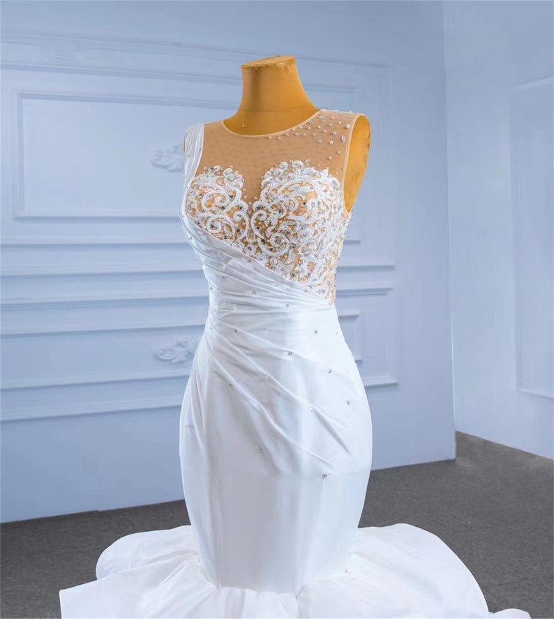 Collier Dos Nu Pour Robe De Mariée Ou Soirée - Ivoire, Perles Cristal - Style Automnal - Neuf Avec étiquettes