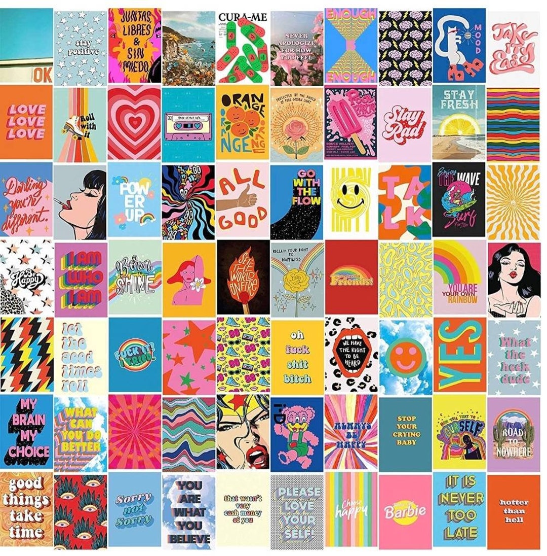 Indie Aesthetic Wall Collage Room Decor Art Prints Etsy