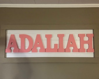 Nursery Custom Name Wooden Sign