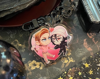 Devil//Take Acrylic Charms: Annie and Ro Heart Slasher Couple