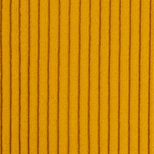 Peut inclure: Un gros plan sur un tissu en maille c&ocirc;tel&eacute;e jaune. Le tissu a une texture verticale.